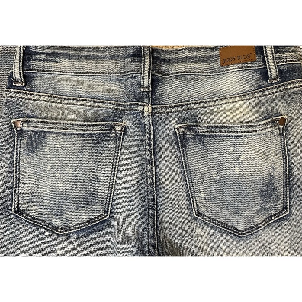 Judy Blue Women's Bleach Distressed Boyfriend Jeans Size 7/28 - Picture 6 of 8